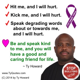 Ty Howard's Quote on Domestic Violence, Quotes on Violence Prevention, Domestic Violence Prevent Quotes