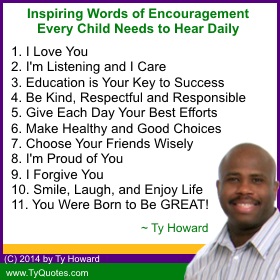 Ty Howard's Quote on Fatherhood, Quotes on Fatherhood, Quotes on Fathering